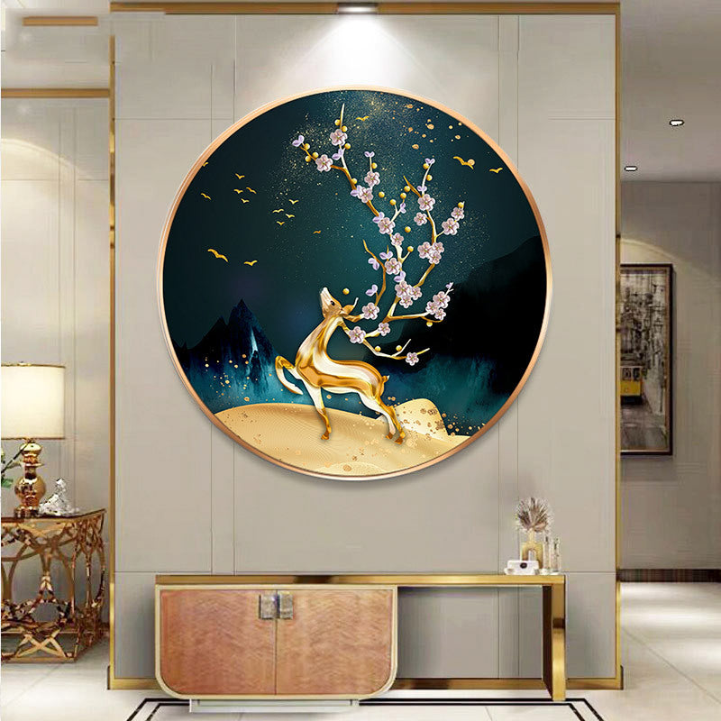 The Painted Diamond Deer Crystal Canvas - Haven Home Goods