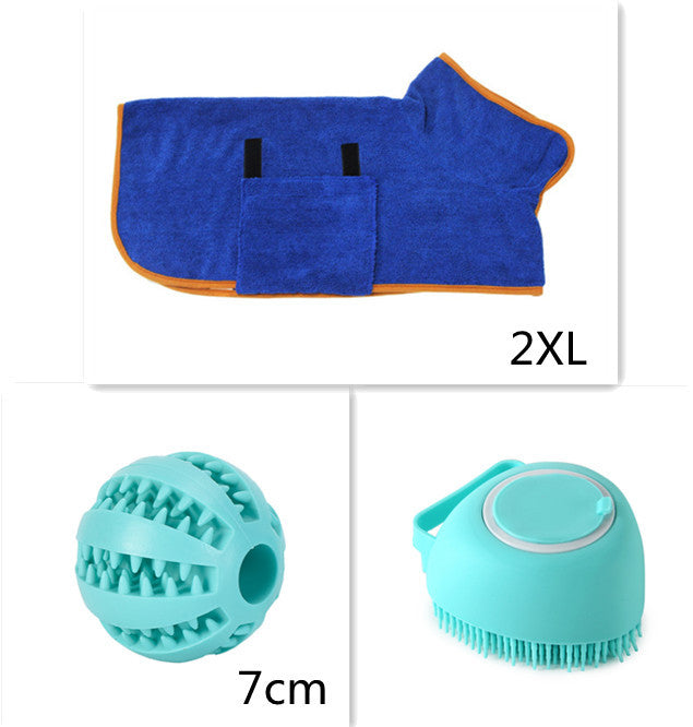 Silicone Pet Bath Shampoo Compartment Brush - Haven Home Goods