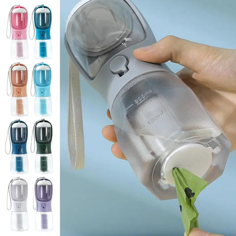 Dog Water Cup Drinking Food Garbage Bag Three-in-one Portable Small Multi-functional Pet Cups - Haven Home Goods