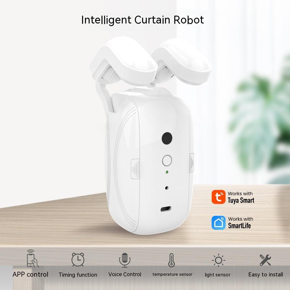 Wifi Curtain Robot Smart Home Roman Rod Electric Curtain Companion - Haven Home Goods