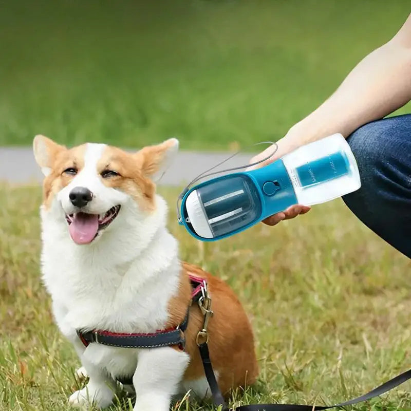 Dog Water Cup Drinking Food Garbage Bag Three-in-one Portable Small Multi-functional Pet Cups - Haven Home Goods