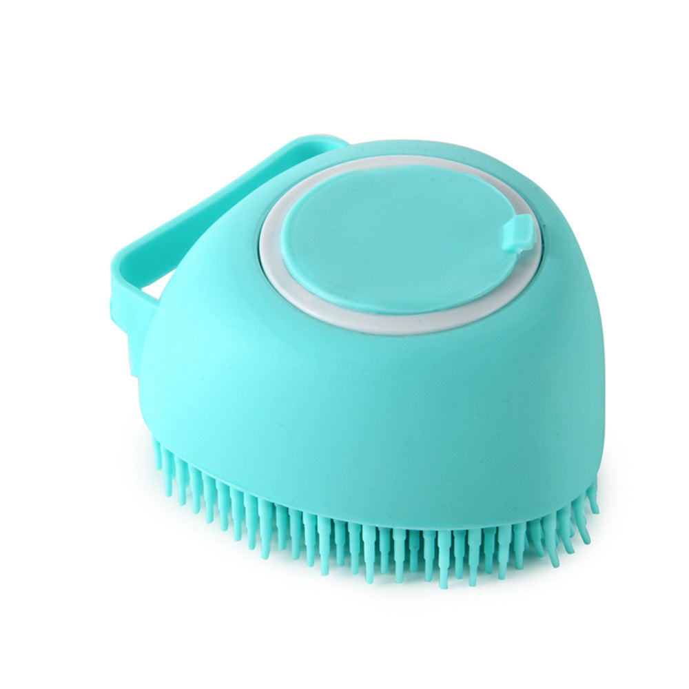 Silicone Pet Bath Shampoo Compartment Brush - Haven Home Goods