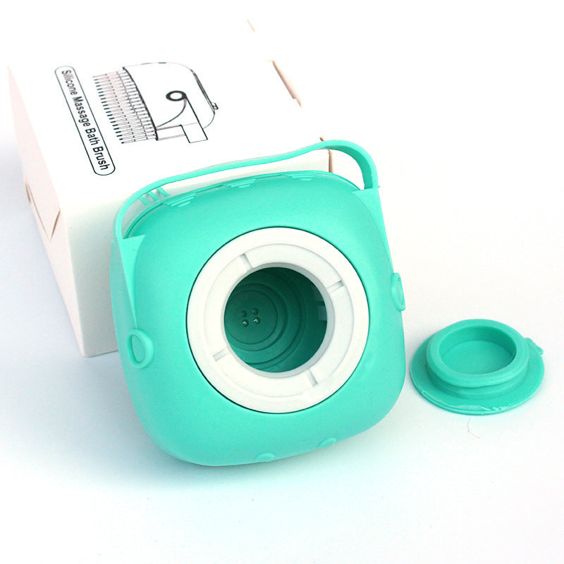 Silicone Pet Bath Shampoo Compartment Brush - Haven Home Goods