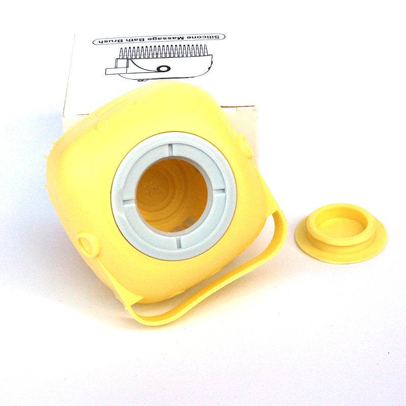 Silicone Pet Bath Shampoo Compartment Brush - Haven Home Goods