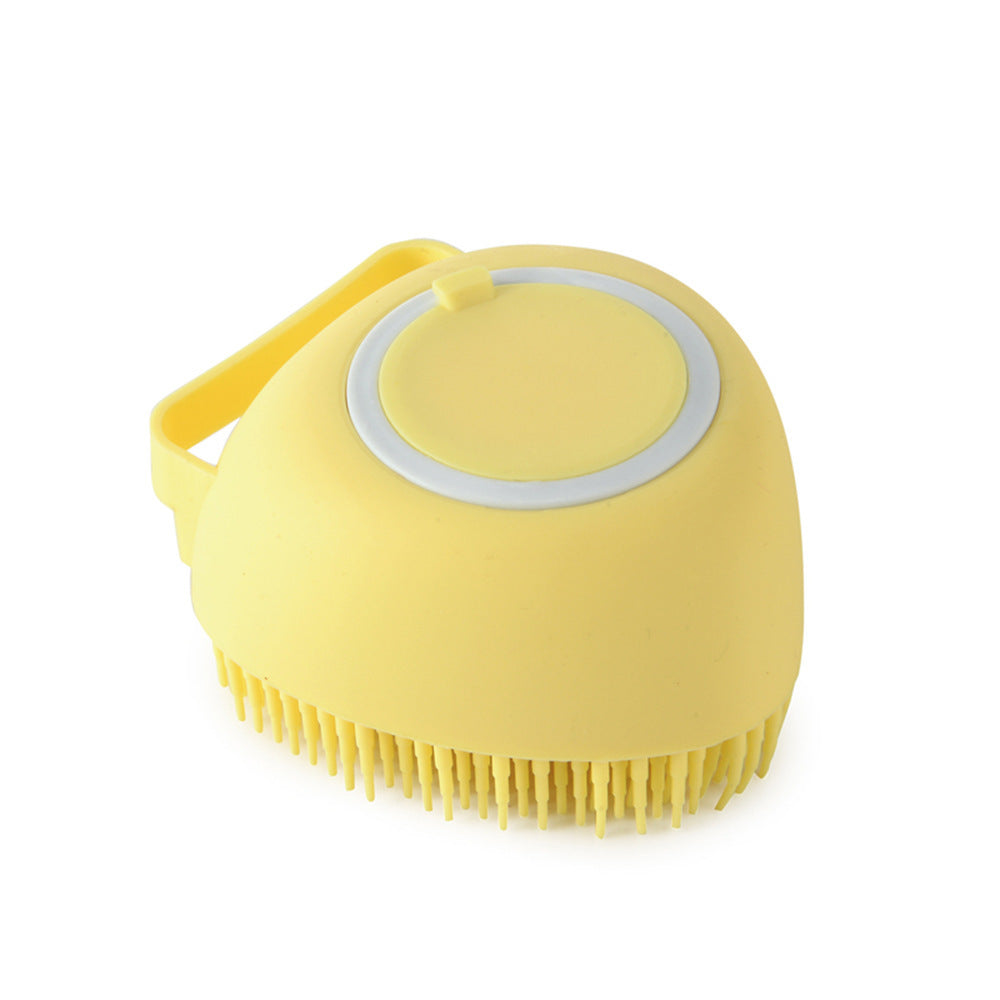 Silicone Pet Bath Shampoo Compartment Brush - Haven Home Goods