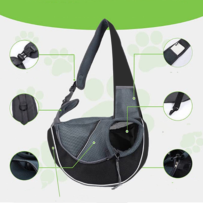 Carrying Pets Bag Outdoor Portable Crossbody Bag For Dogs Cats - Haven Home Goods