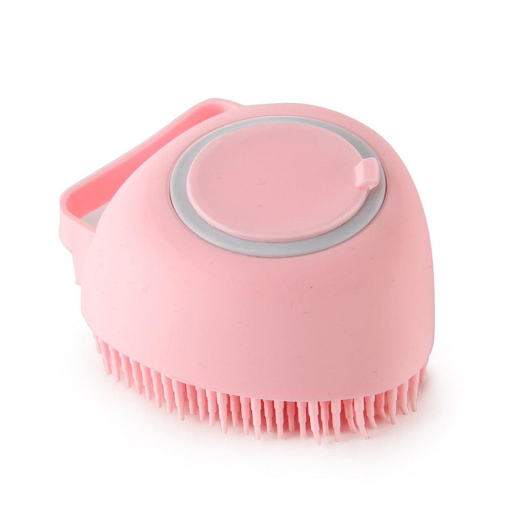 Silicone Pet Bath Shampoo Compartment Brush - Haven Home Goods