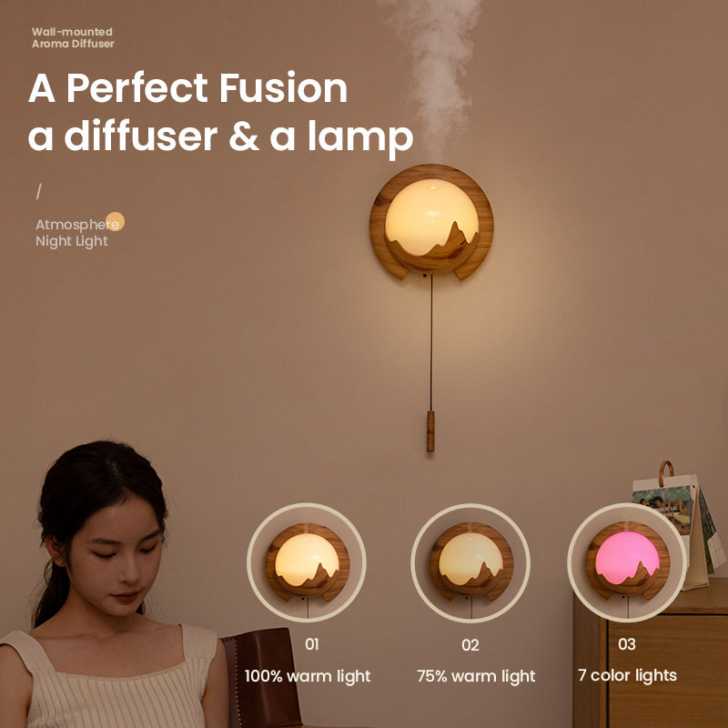 Wall-mounted Aroma Diffuser Night Light - Haven Home Goods