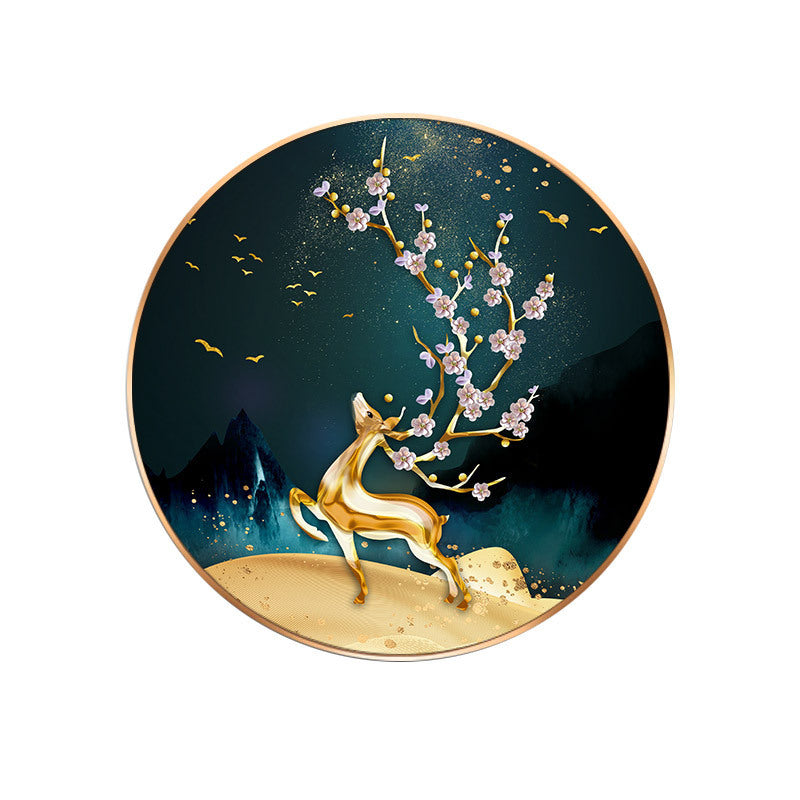 The Painted Diamond Deer Crystal Canvas - Haven Home Goods