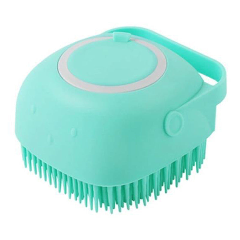 Silicone Pet Bath Shampoo Compartment Brush - Haven Home Goods