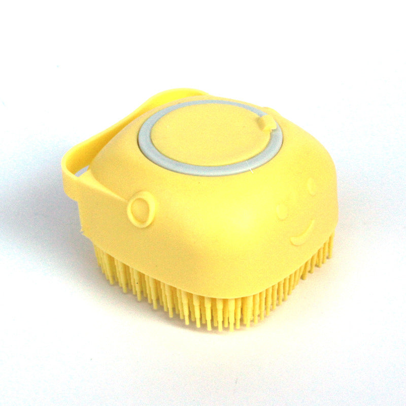 Silicone Pet Bath Shampoo Compartment Brush - Haven Home Goods