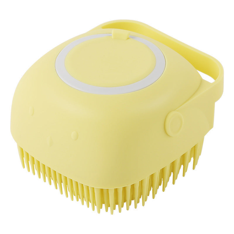 Silicone Pet Bath Shampoo Compartment Brush - Haven Home Goods