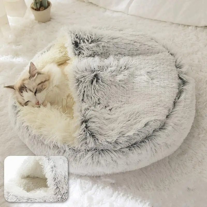 Soft Plush Round Pet Bed - Haven Home Goods