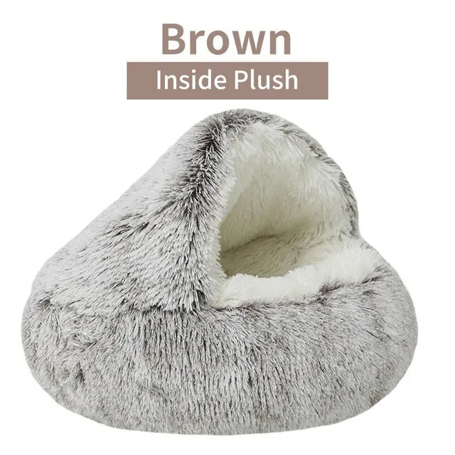 Soft Plush Round Pet Bed - Haven Home Goods