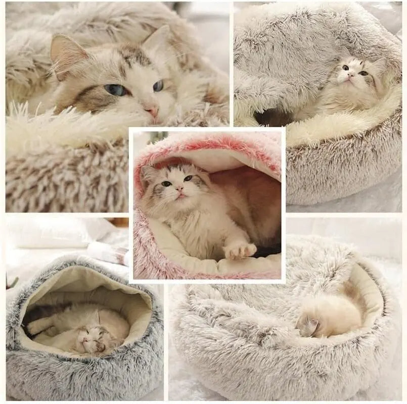 Soft Plush Round Pet Bed - Haven Home Goods