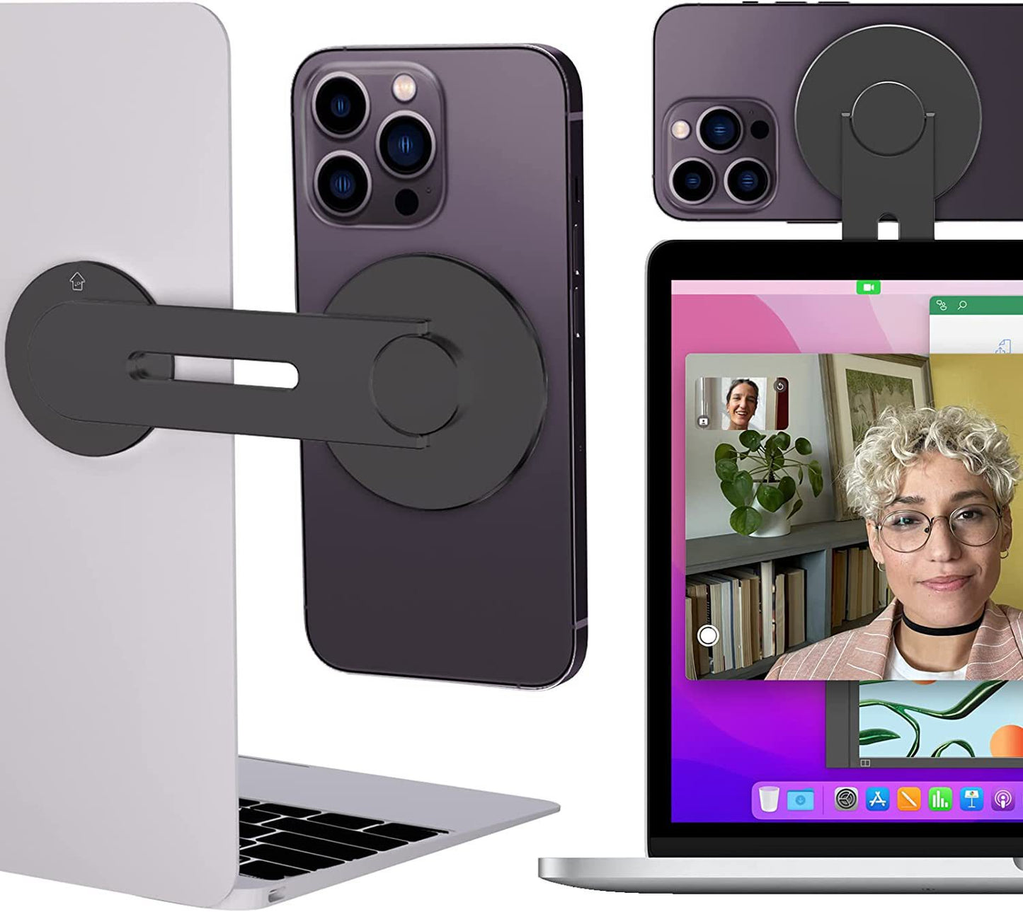 Magnetic Laptop Phone Holder - Haven Home Goods