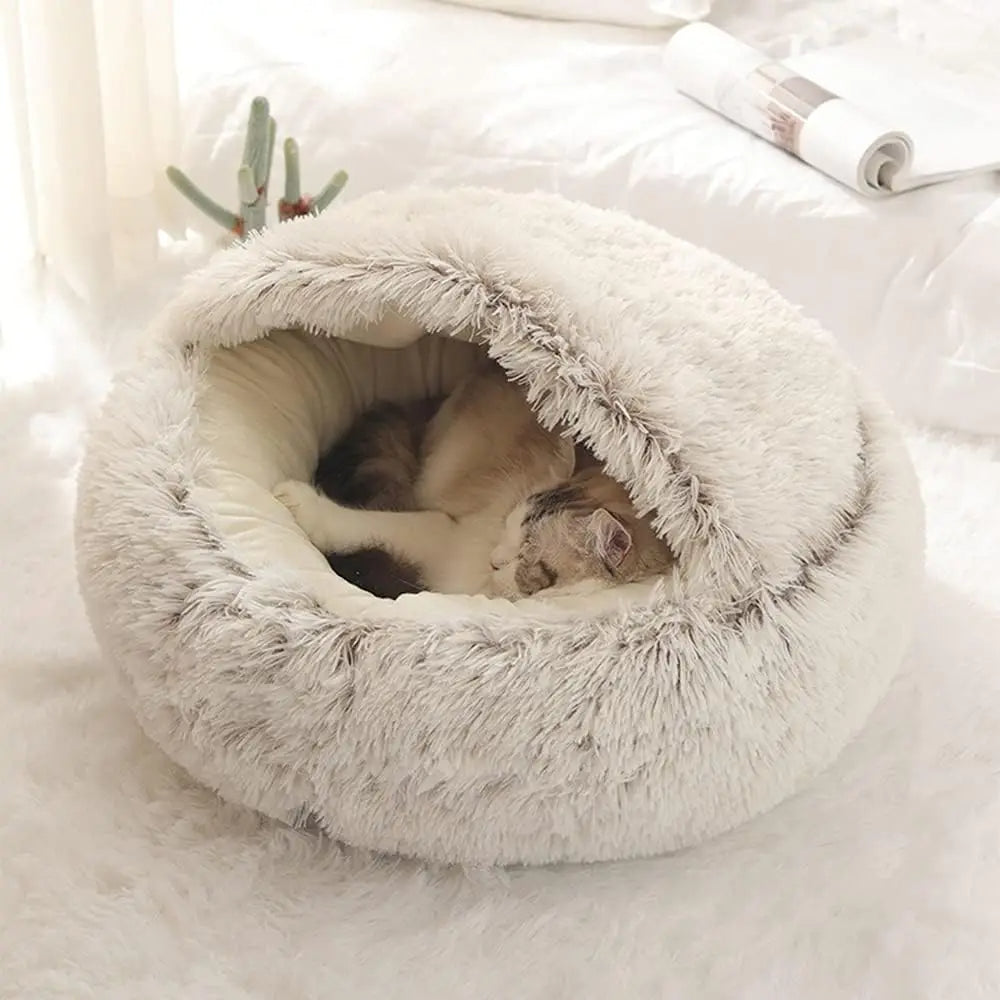 Soft Plush Round Pet Bed - Haven Home Goods