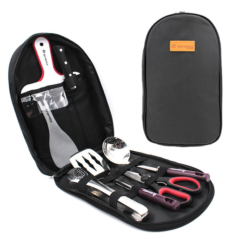 8pcs Cooking Utensil Set Travel Organizer - Haven Home Goods