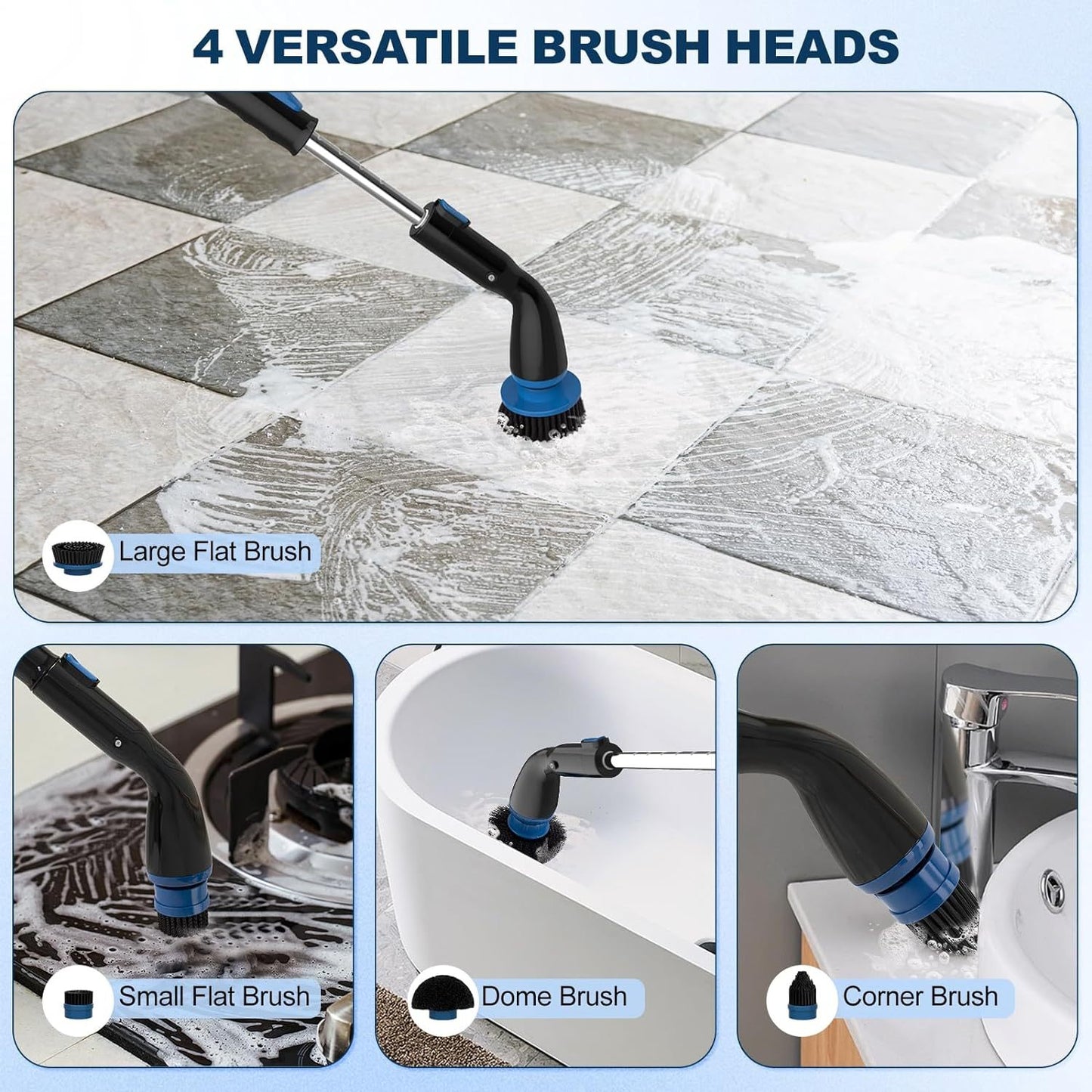 Electric Spin Scrubber Cordless Cleaning Brush - Haven Home Goods