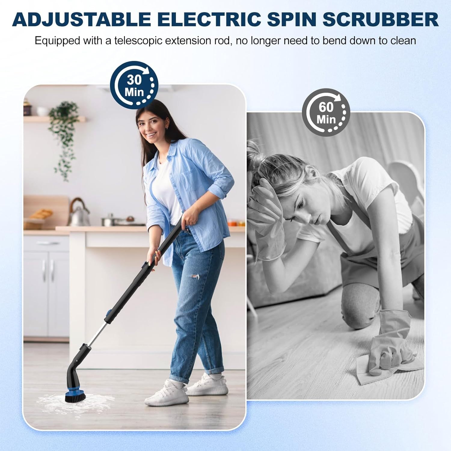 Electric Spin Scrubber Cordless Cleaning Brush - Haven Home Goods