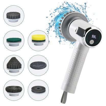 Multifunctional Smart Display Electric Wireless Cleaning Brush