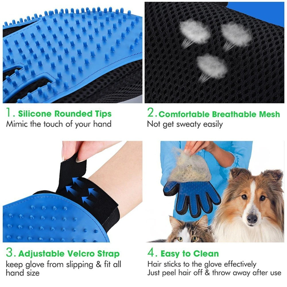 Cat Grooming Brush Comb Glove For Pet - Haven Home Goods