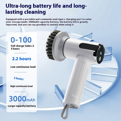 Multifunctional Smart Display Electric Wireless Cleaning Brush