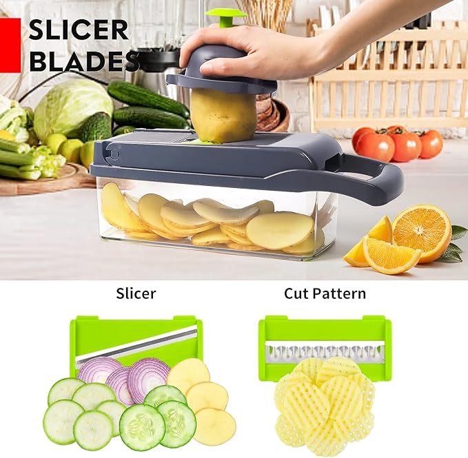 12-In-1 Manual Vegetable Chopper - Haven Home Goods