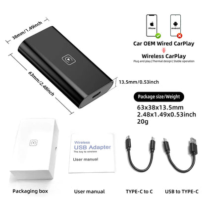Wireless CarPlay Adapter for Apple - Haven Home Goods